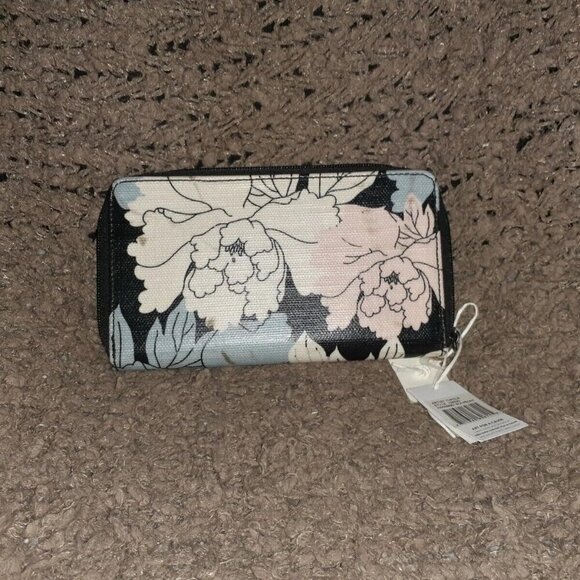 SAKROOTS-Artist Circle-PEACE WRISTLET-BLACK PEONY WALLET-TRAVEL ORGANIZER LOT - Picture 5 of 9